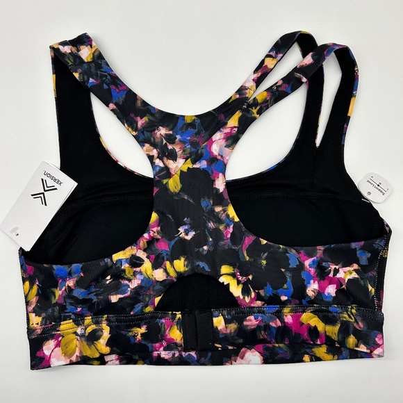 Xersion Women's Pixel Floral Medium Support Sports Bra Sizes S M L XL - Picture 2 of 10